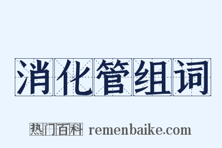 消化管组词是什么意思的图片